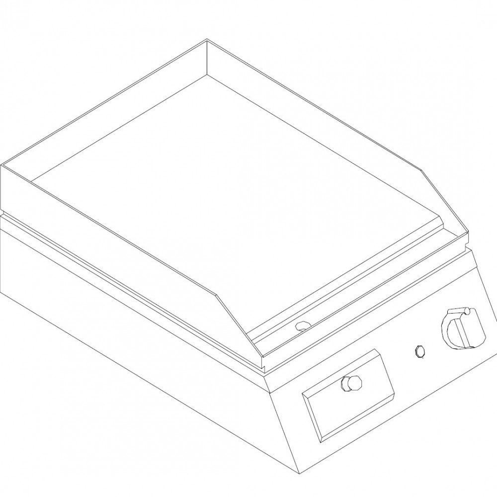 Electric table (snack) slim Griddle Plate