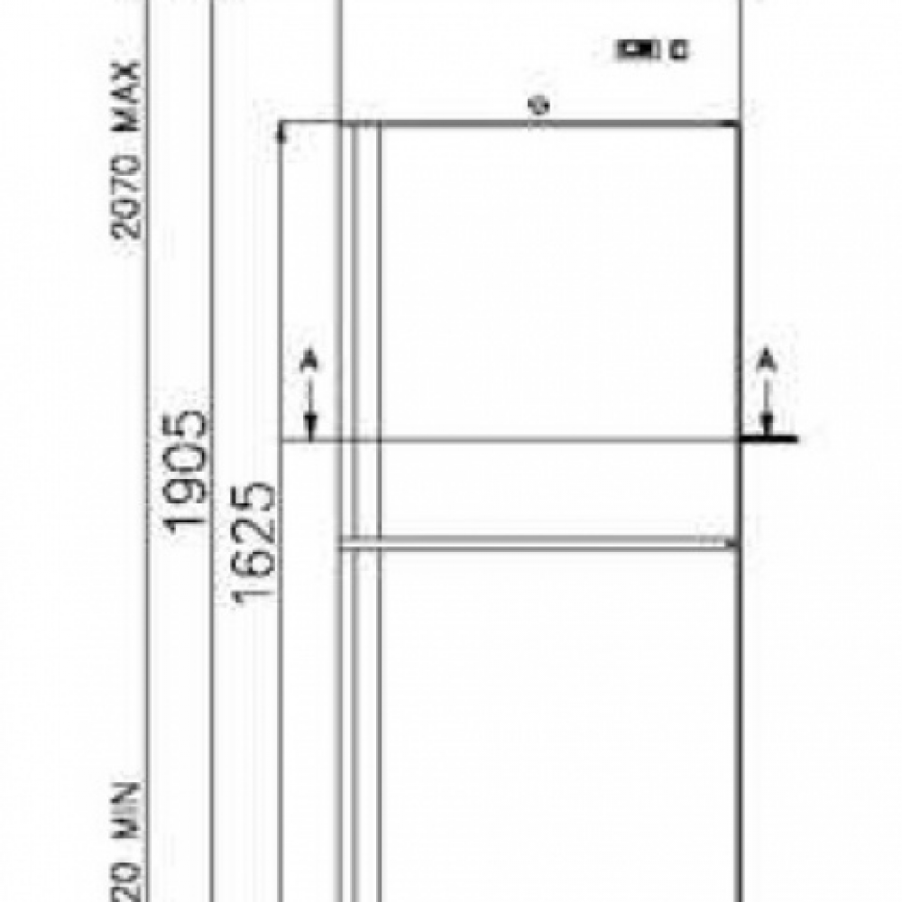 Kombinált rozsdamentes hűtő-/fagyasztószekrény