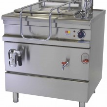 Elektromos 150 literes főzőüst szögletes csészével