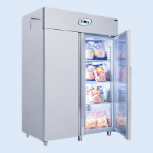 INOX - Teleajtós rozsdamentes hűtőszekrény