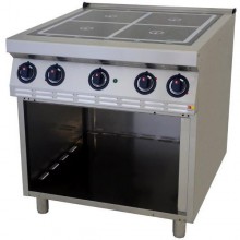 Electric Induction stove, 4 hot-zone, the bottom three sides by a closed storage